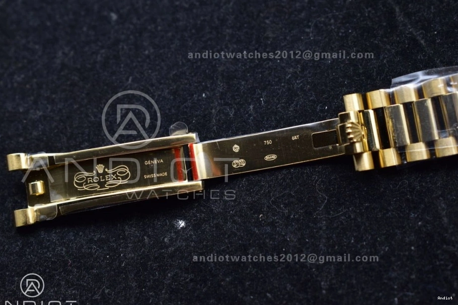 Edition Steel 36 Dial DayDate Roman Weight) with Bracelet Markers YG Best V5 President Silver vr3255 (Gain on QF 904L 0521
